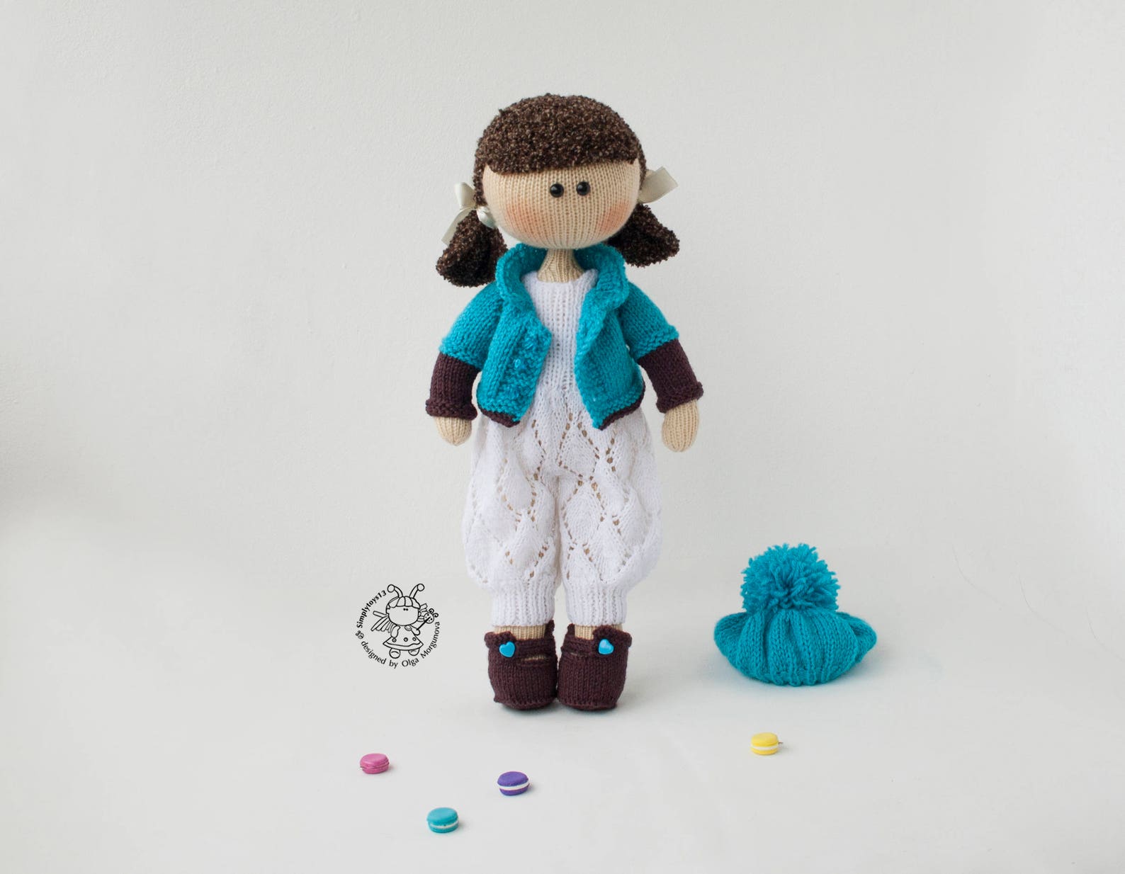 Knitted flat Annabel doll PDF instant download Knitting Etsy