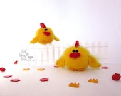 Easter Chicken - knitting pattern (knitted round)