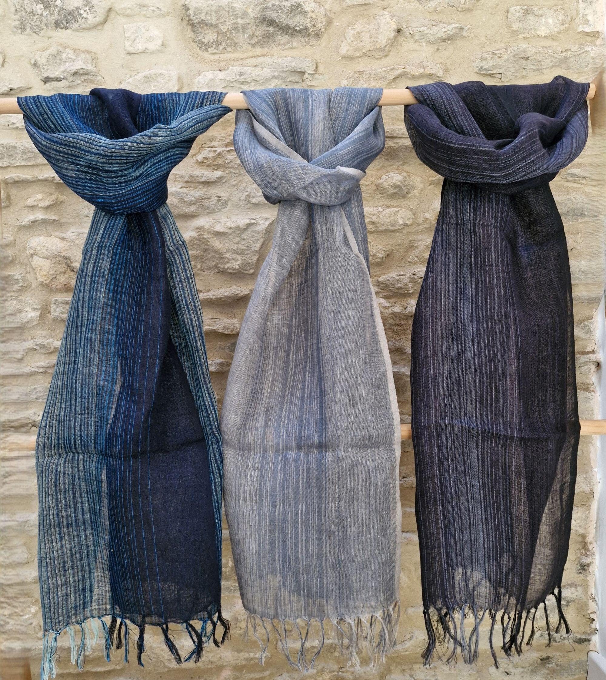 thumbnail image 2 of SAACHI Traveler Postcard Cotton Scarf 2 of 14