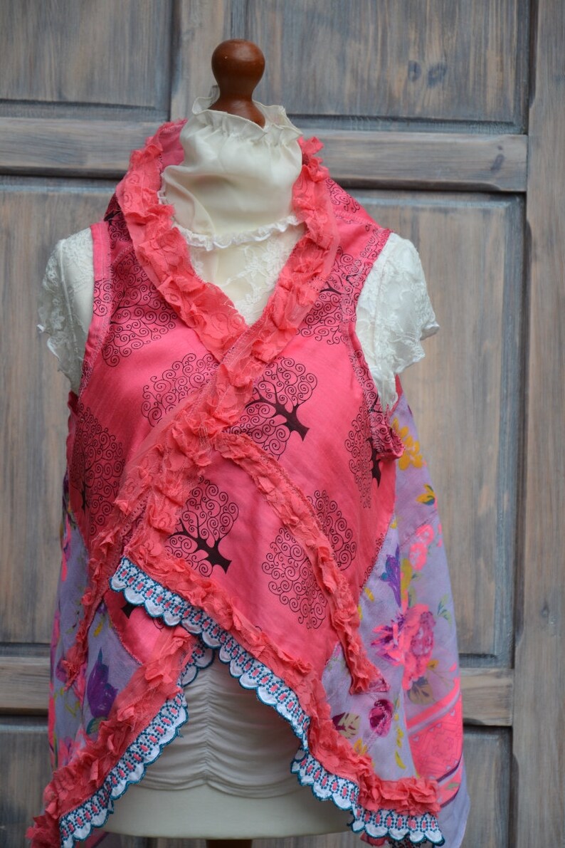 Artistic cotton vest boho image 3