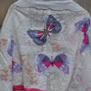 Romantic big shawl with butterflies image 2