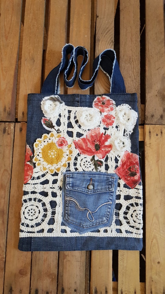 Bolso hecho con jeans new arrivals