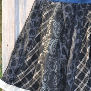 Romantic hippie folk skirt recycling image 3