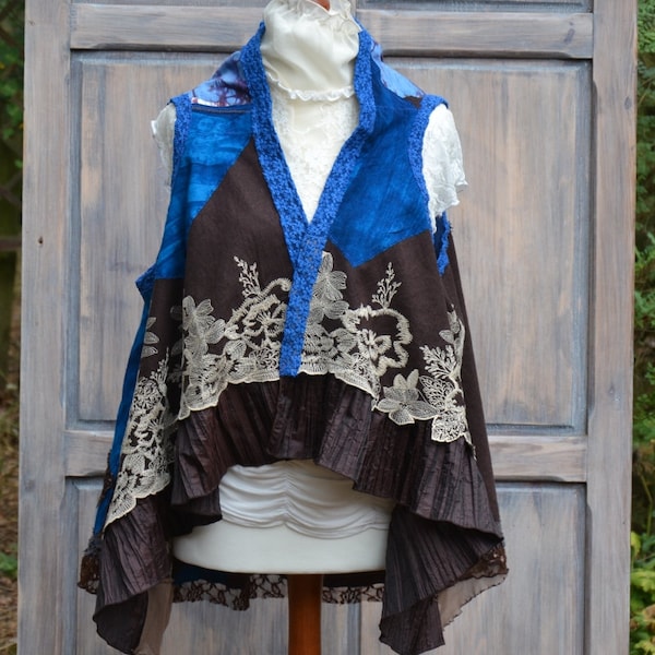 Artistic cotton vest boho