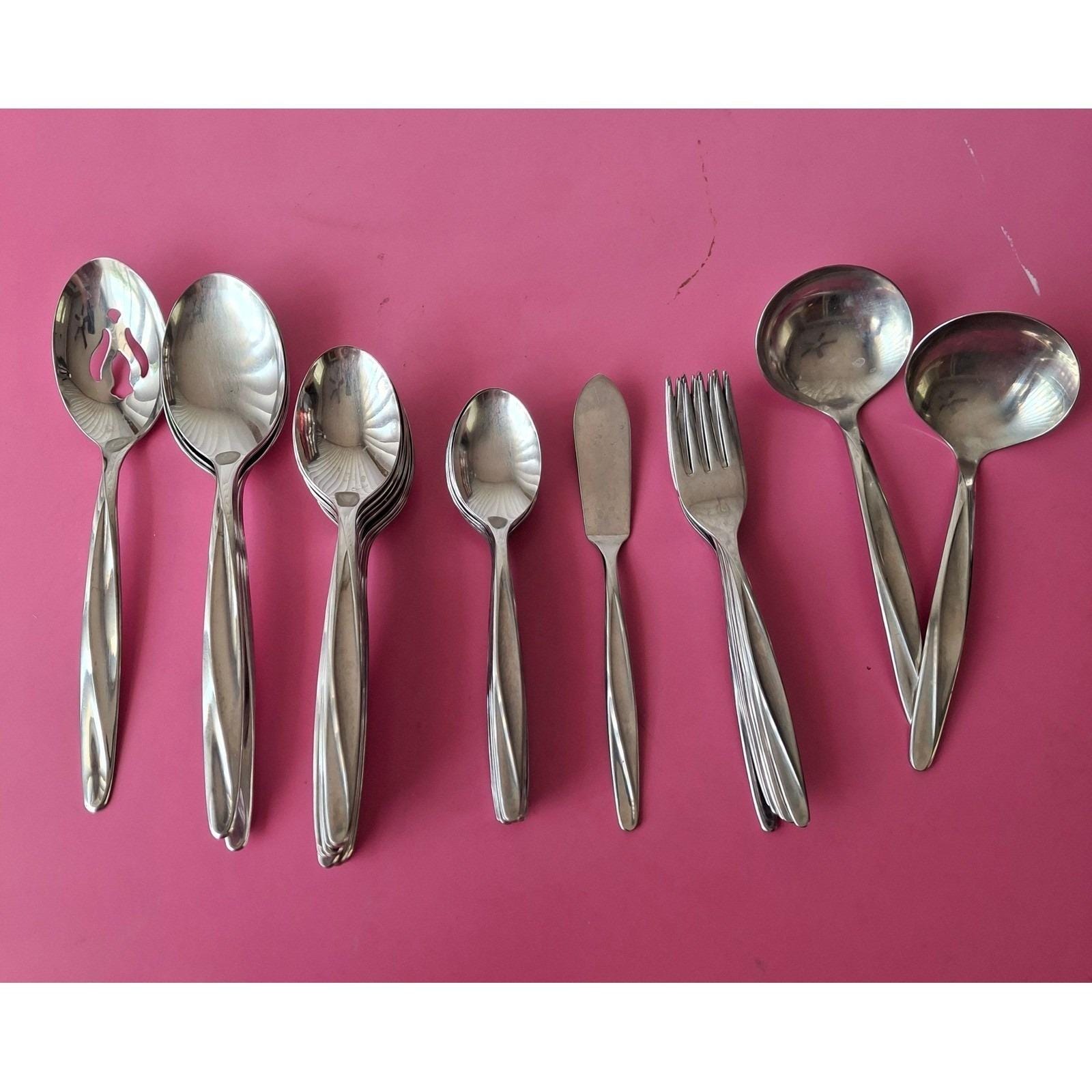 60's Stainless Flatware - Etsy