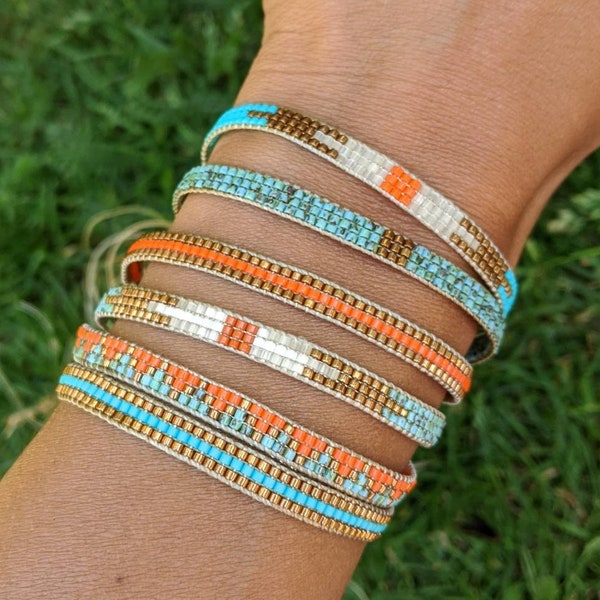 Multi Colour Colourful Beaded Bracelets