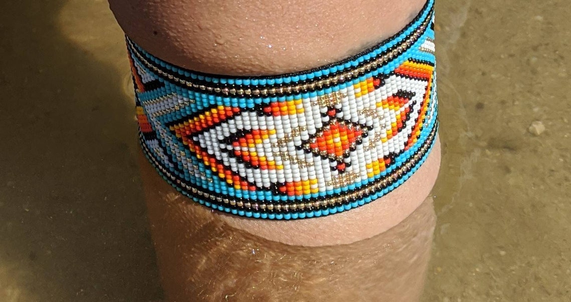 Native American Armband/Navajo Armband/Surfer armband/Beaded Etsy