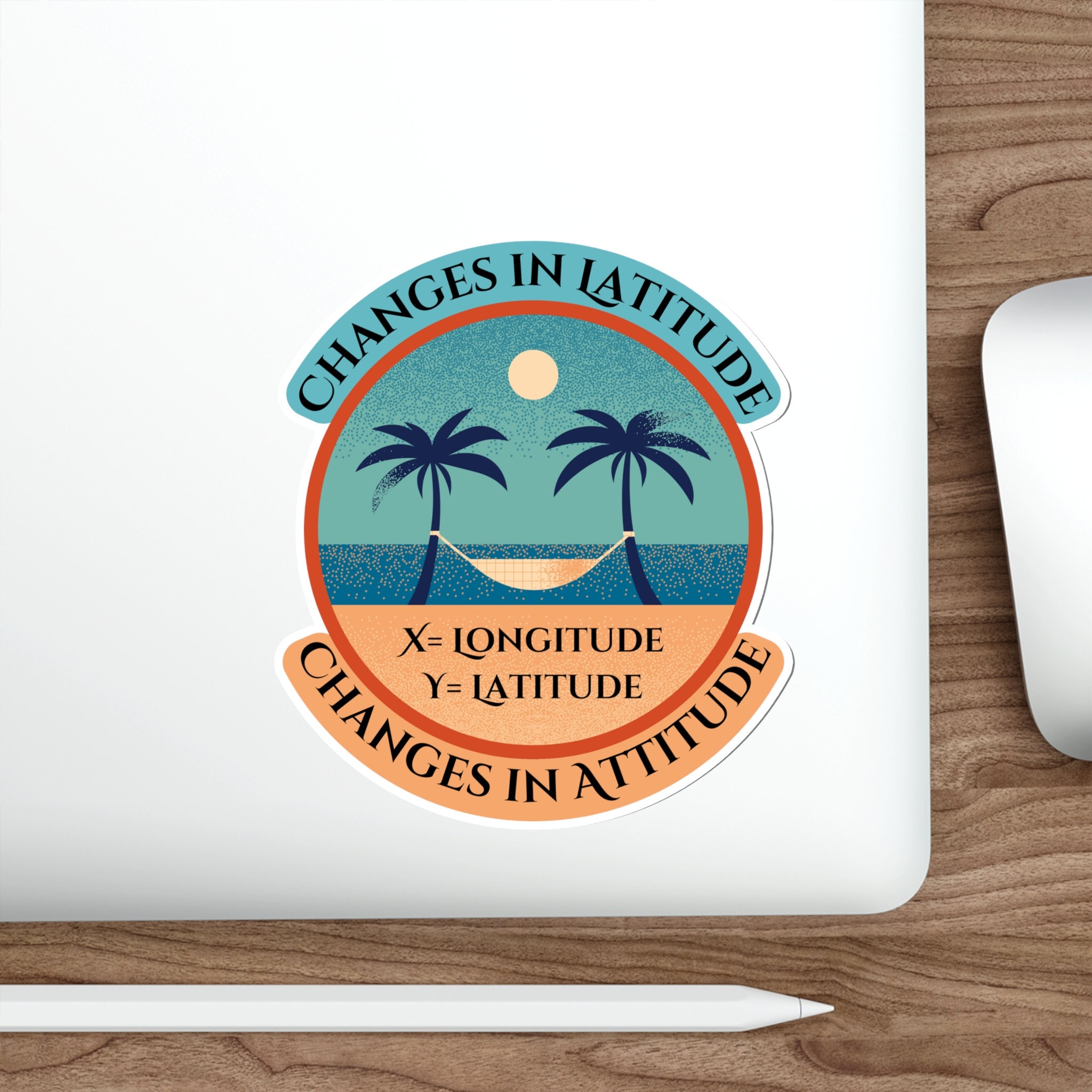 Sticker Changes in Latitude Changes in Attitude Latitude and Longitude ...