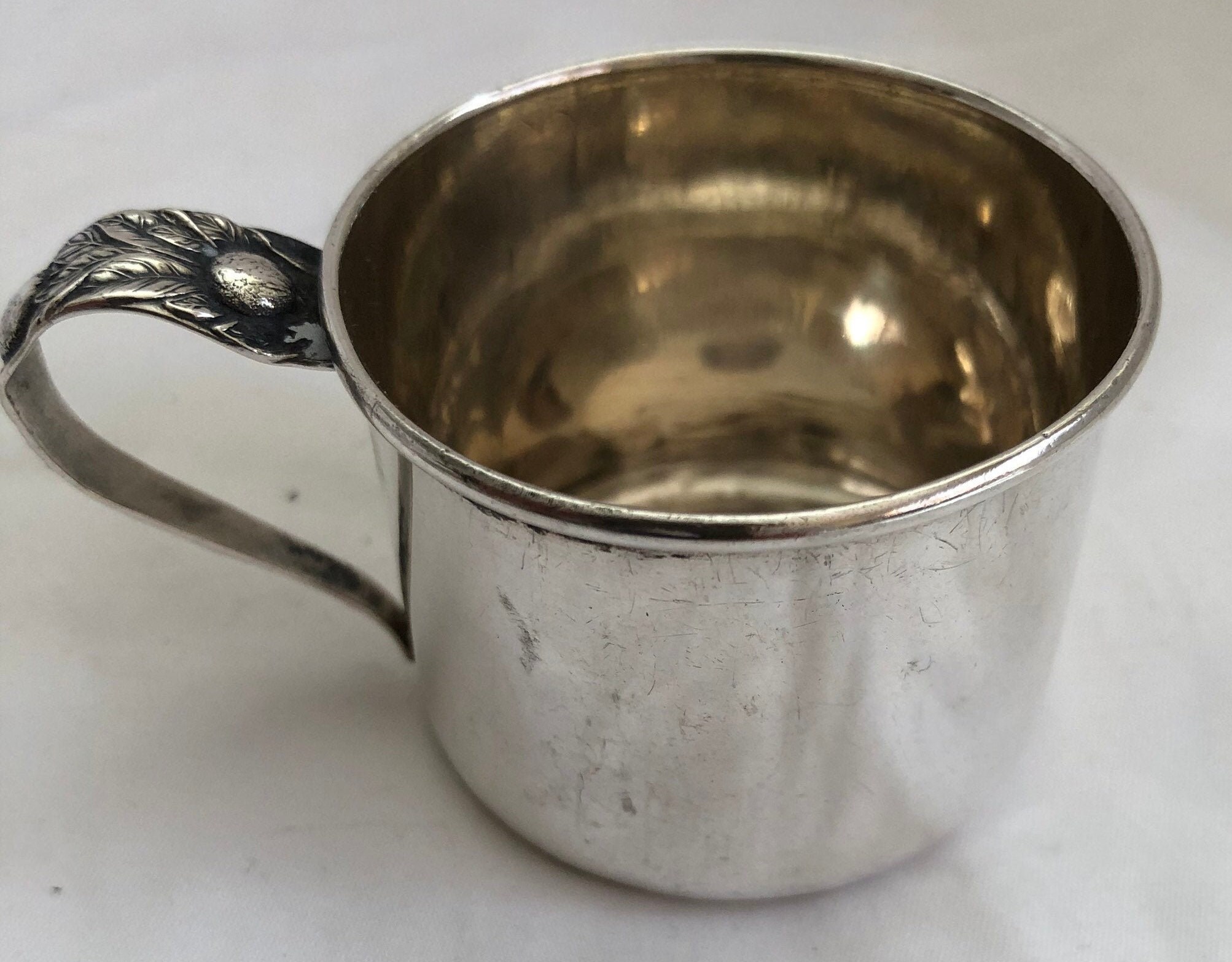 Sterling Silver Baby Cup Etsy