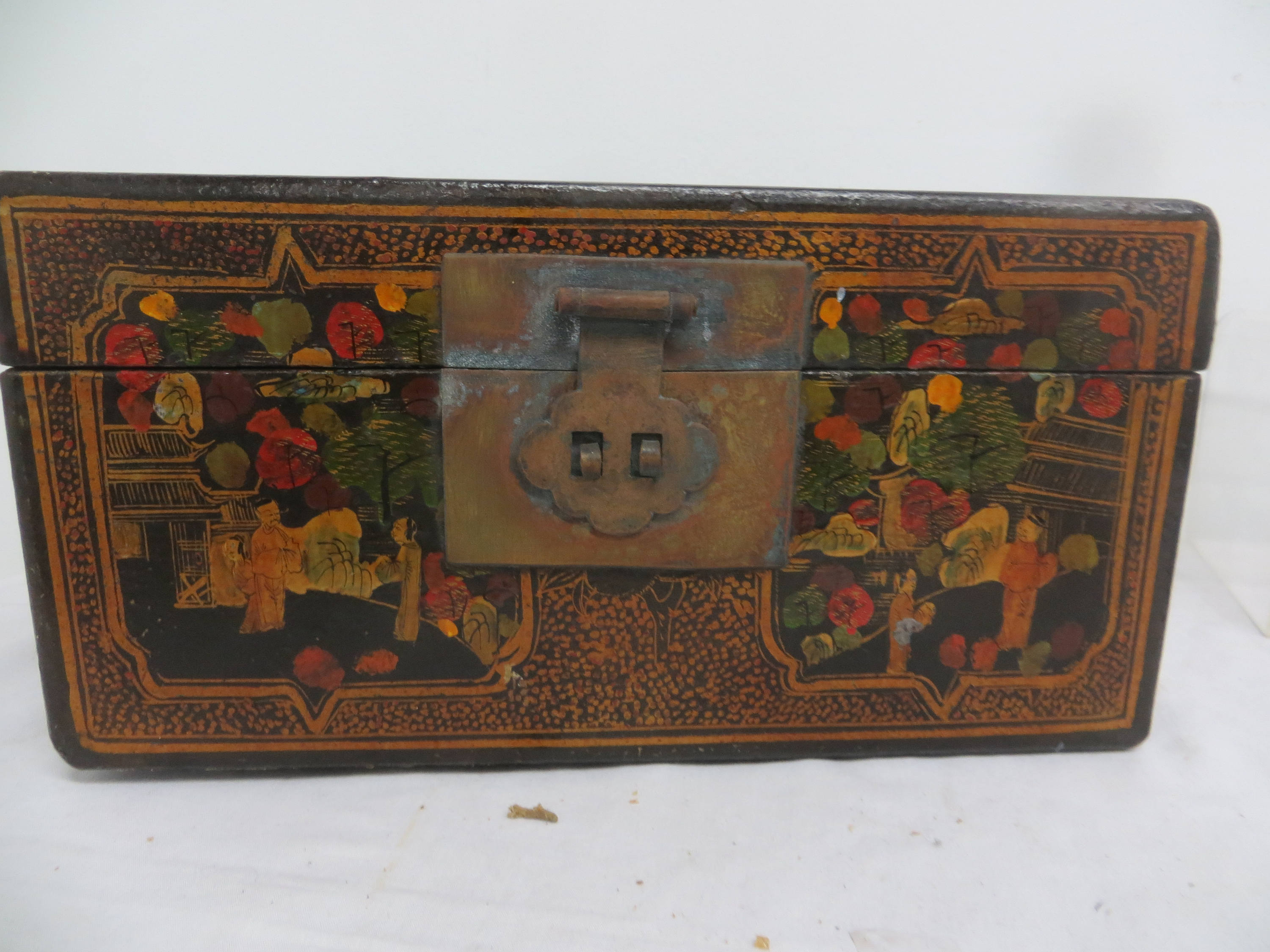 Antique Chinese Lacquer Box Etsy