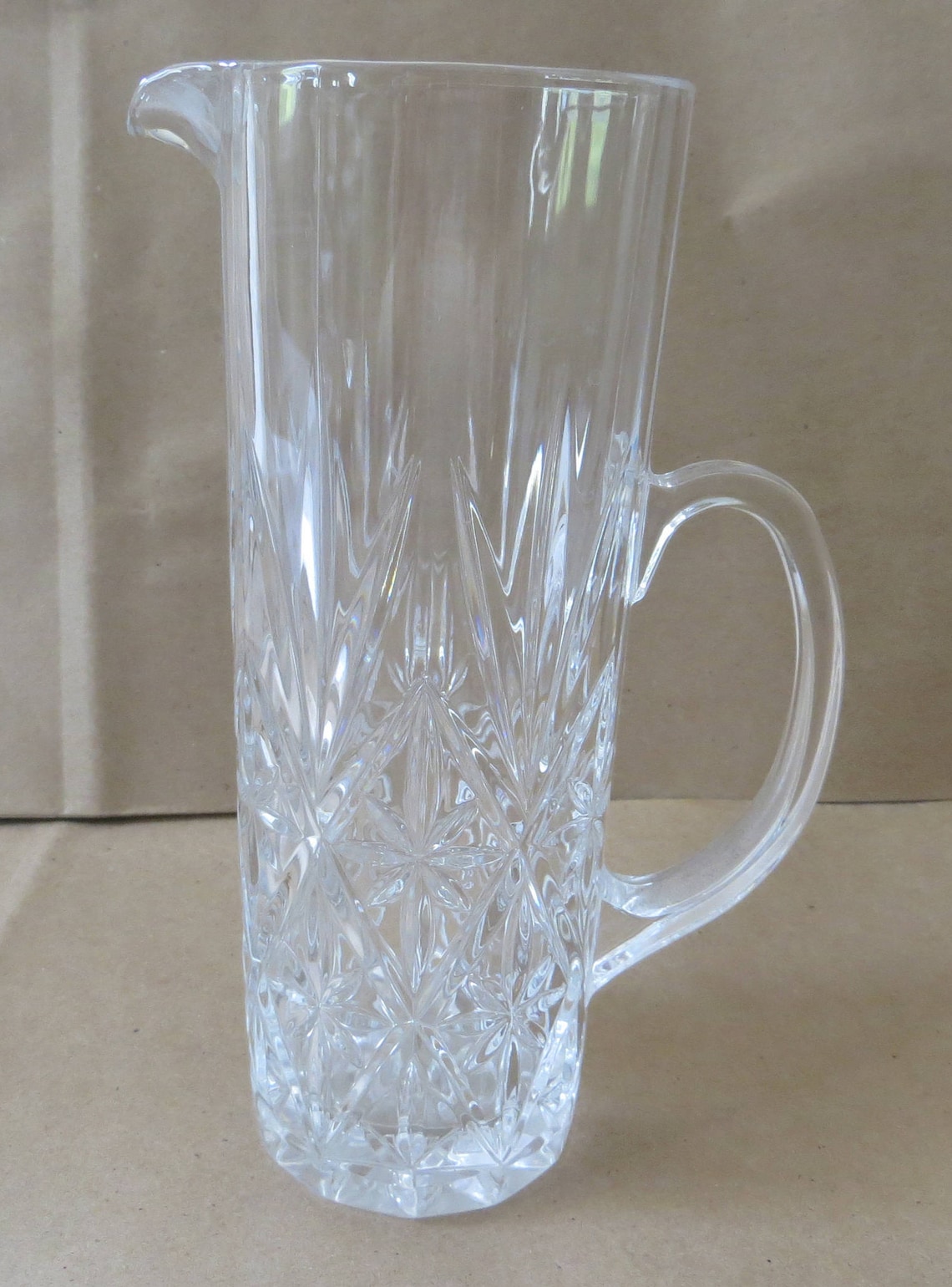 Cut Crystal Martini Pitcher Etsy