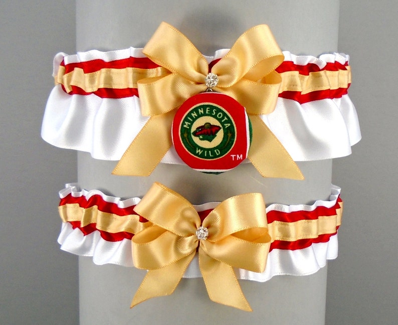 May also be purchased individually with Wild\u2122 Fabric Covered Button Embellishment #H36 Handmade Light Toffee /& Red Wedding Garter Set