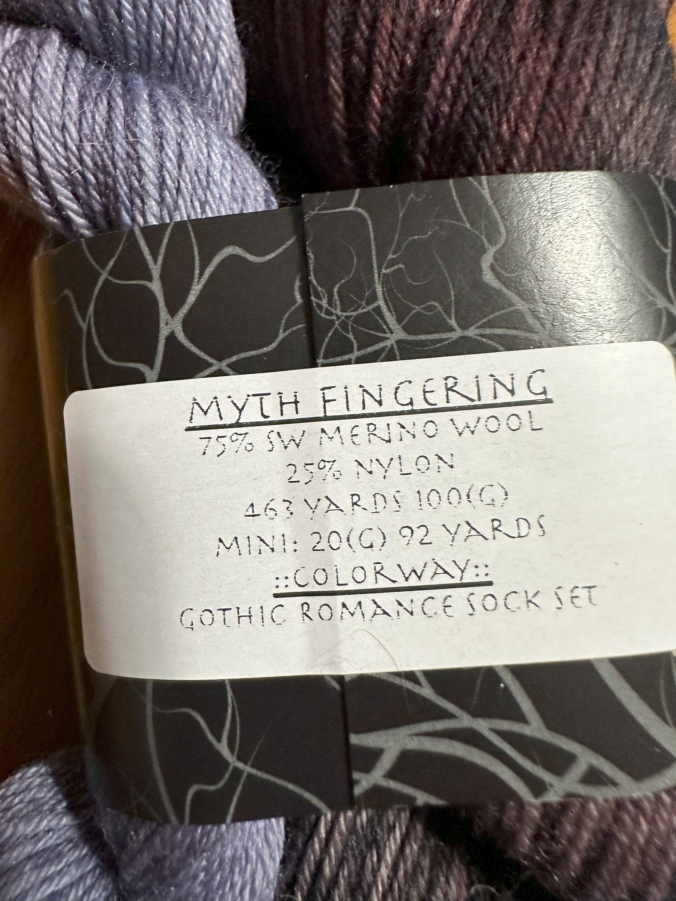 YARN DESTASH Dragon Hoard Yarn Myth Fingering Sock Set Gothic Romance Etsy