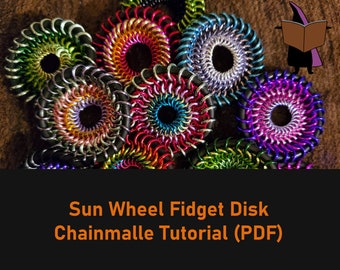 Chainmaille Fidget Tutorial - PDF Téléchargement instantané - Chainmail Fidget Jewellery