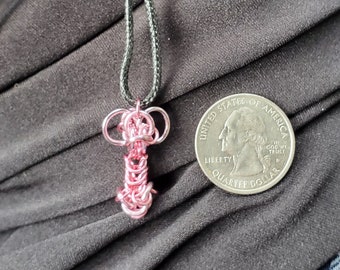 Chainmaille Penis Pendant - Chainmail Penis Necklace