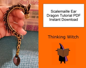 ScaleMaille Ear Dragon Tutorial - Instant Download PDF - Chainmaille Tutorial