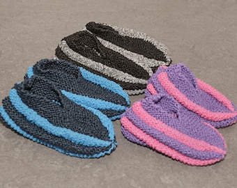 Phentex slippers, slippers, slippers woman, slippers man, knitted slippers, womens slippers, mens slippers, slippers stripes, two colors