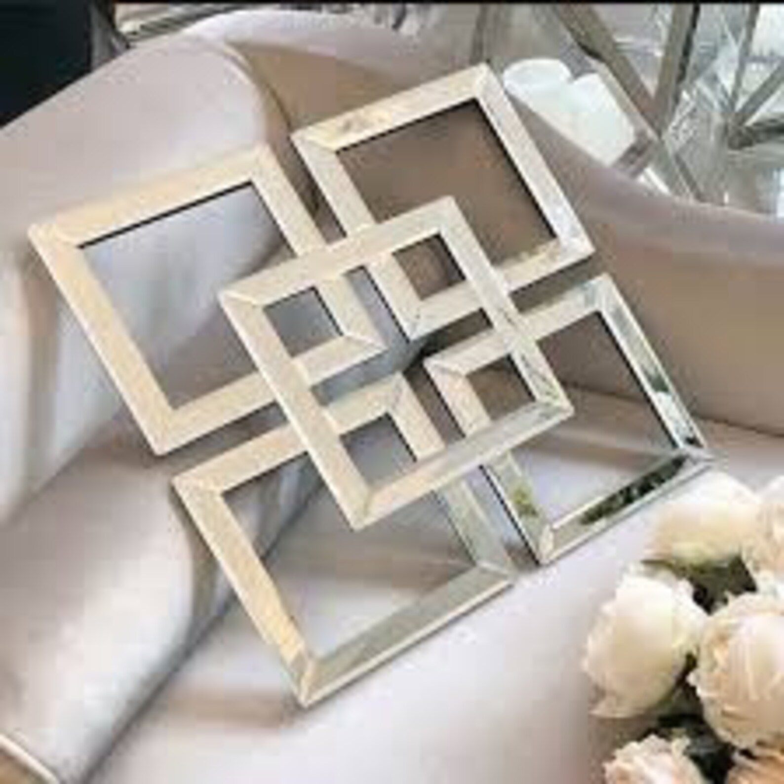 40cm Mirrored square wall art mirror wall decoration square Etsy