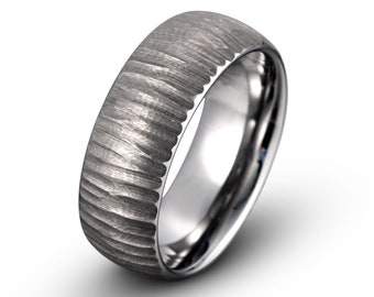 Tungsten Ring, Men's Wedding Band, Wedding Ring, Unique Wedding Ring, Tungsten Band, Engraved Ring, Personalized Ring, Mens Ring