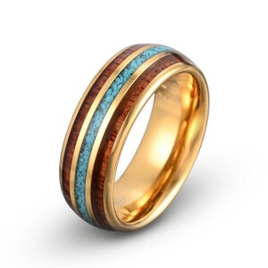 Tungsten Ring, Wedding Band, Men&#39;s Tungsten Wedding Band, Men&#39;s Tungsten Ring, Tungsten Band, Men&#39;s Tungsten, Wooden Ring, Turquoise Ring