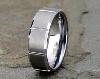 Tungsten Ring, Wedding Band, Men's Tungsten Wedding Band, Men's Wedding Band, Tungsten, Ring, Tungsten Band, Personalized Ring, Band