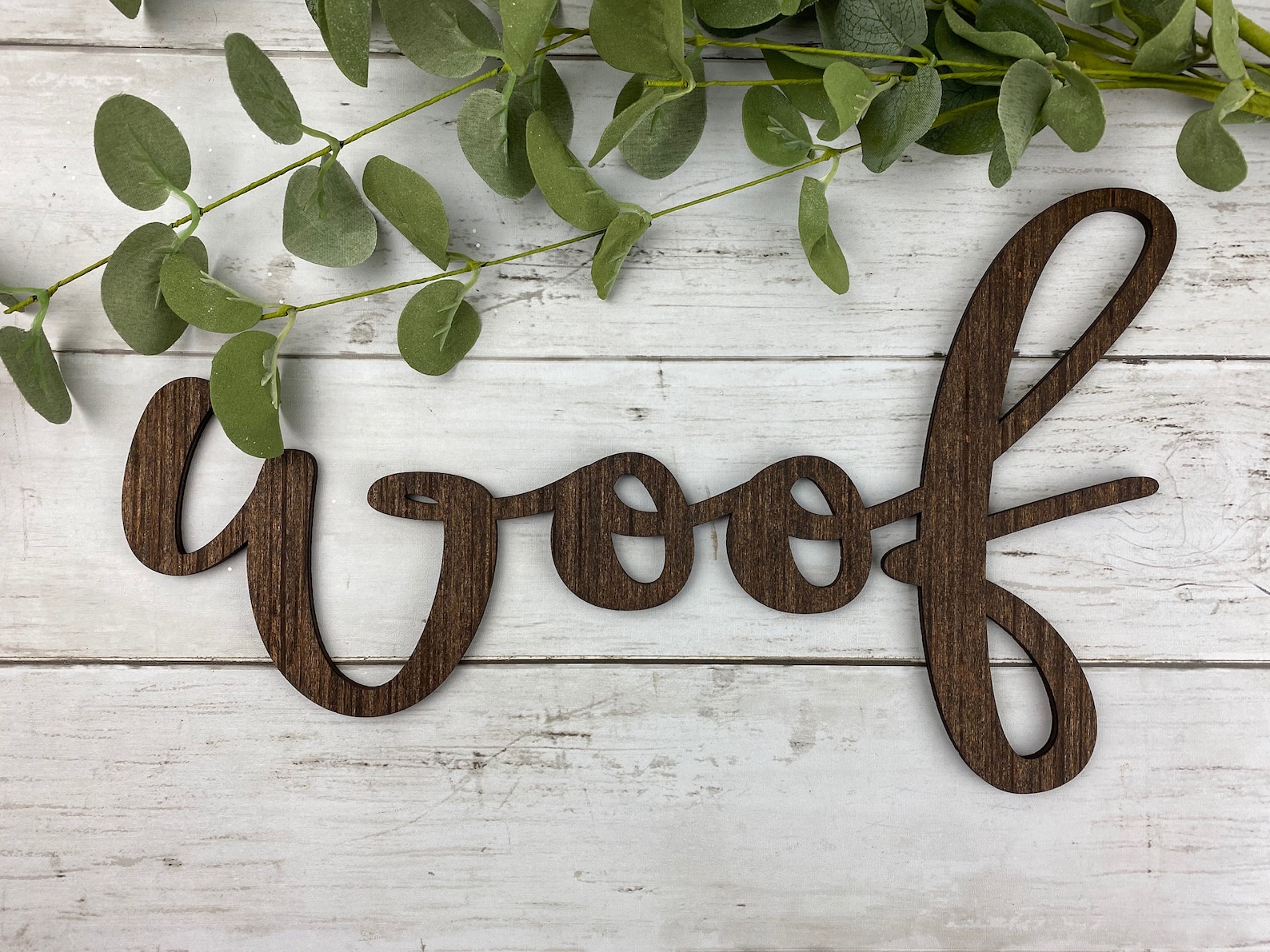 Woof Word Cut Out Laser Cut Wood Words Wood Cut Word Wall Etsy.de