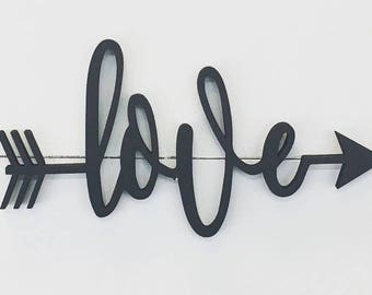 Love Wood Arrow Sign, Arrow Wood Sign, Wooden Arrows, Arrow Wall Decor, Wooden Arrow Sign, Decorative Arrow, Rustic Arrow, Tribal Arrow