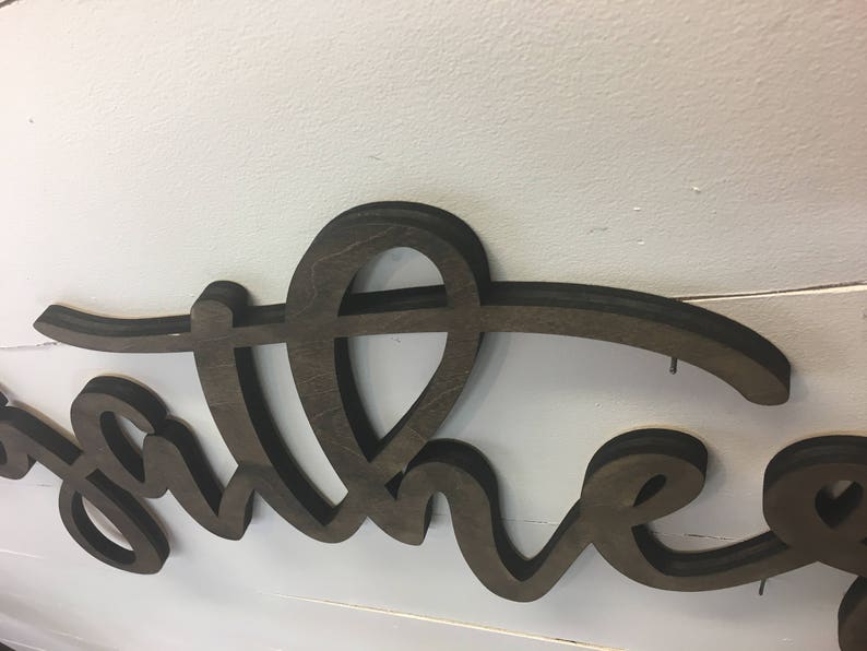 Gather Wooden Wall Word Sign Wooden Word Wooden Words Etsy