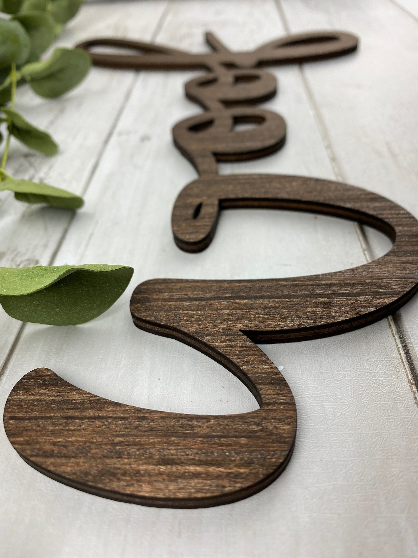 Woof Word Cut Out Laser Cut Wood Words Wood Cut Word Wall Etsy