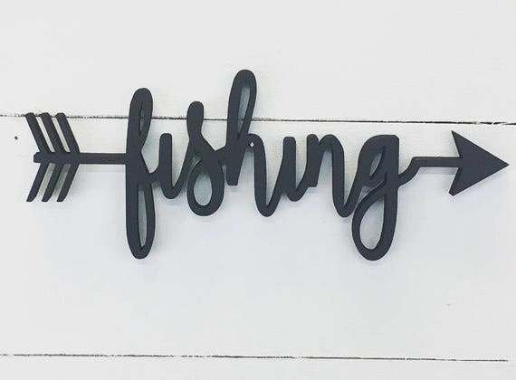 fishing wood arrow sign arrow wood sign wooden arrows arrow etsy arrow sign
