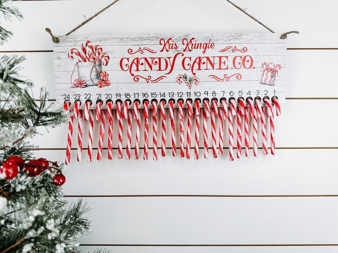 Christmas Countdown Calendar With Candy 