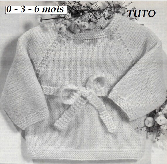 Modele Brassiere Bebe Tricot Explications Tuto En Francais Etsy