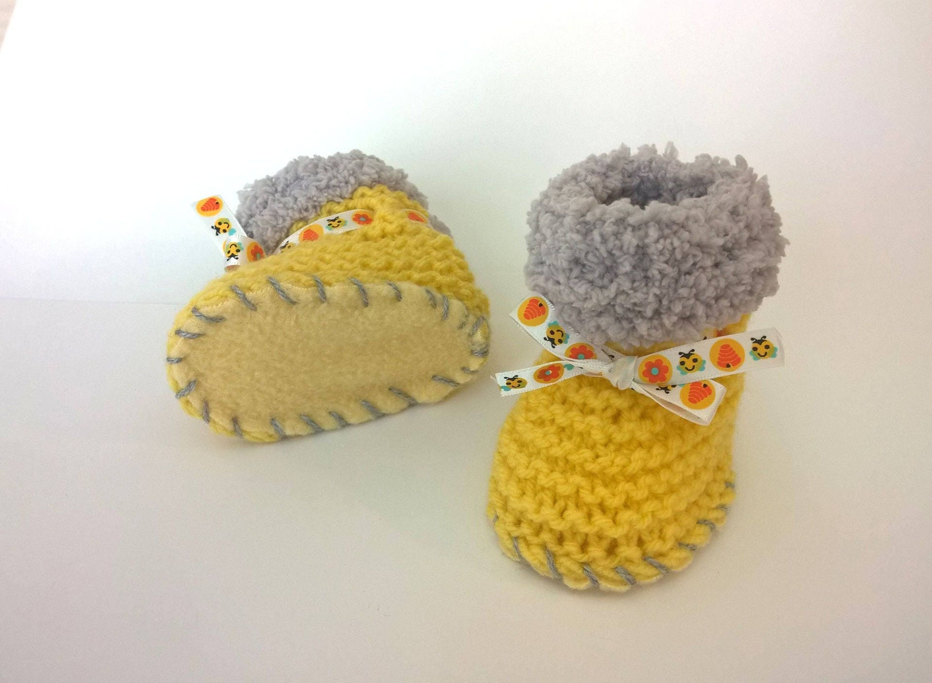 chausson laine bebe garcon