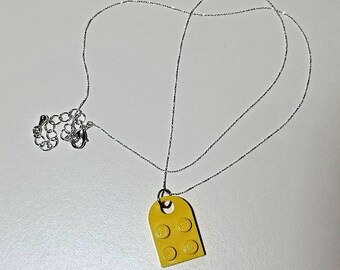 Repurposed Bricks Love/Friendship Necklace (ONE NECKLACE ONLY. Must purchase 2 to make full heart.)