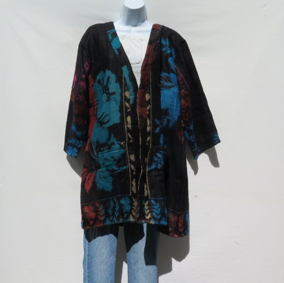 S to M 4723 Kimono|Jacket|2 Pocket|Boho|Bohemian|Tribal|Design|60 Style|Hippie|Handmade|Himalayan|Hand Loomed|Yak Wool Blended ShawlSize
