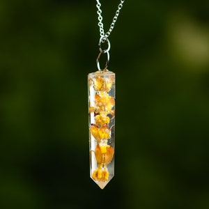 Tropical Milkweed Crystal Pendant