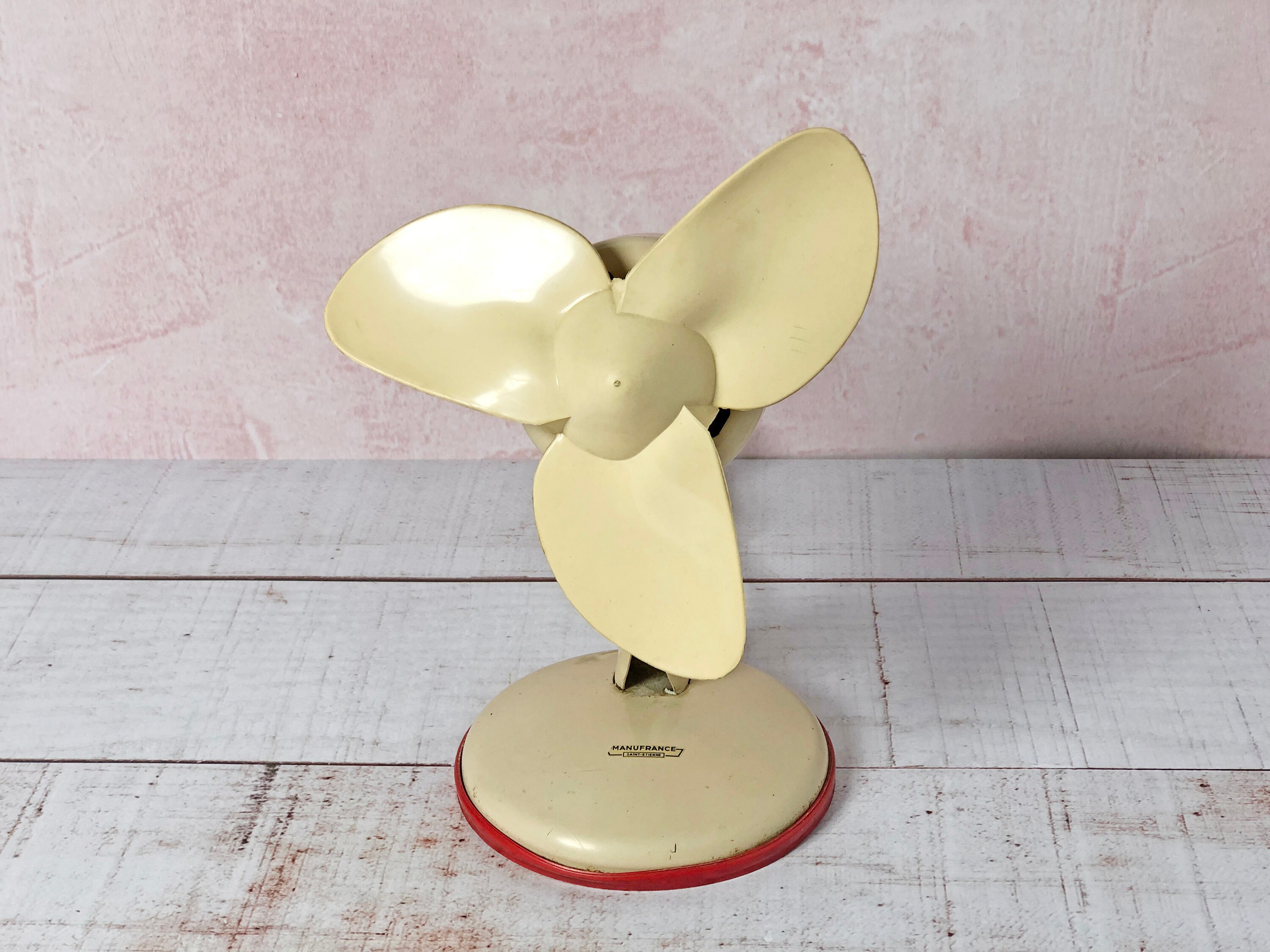 Vintage Français Fan Elge Made in France Années 60