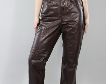 Gap Leather Pants - Etsy