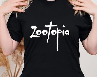 Zootopia Inspired Graphic Tee, Edgy Animal City Shirt