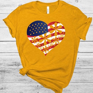 President&#39;s Day Svg | American Heart Flag svg | 4th Of July SVG | Independence Day SVG | America Svg | Star love svg | USA Flag Flower Heart