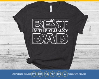 Best Dad Galaxy SVG, Star Wars, Father's Day (Digital Download)