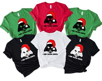 Darth Vader Santa T-Shirt, "I Am Your Santa", Matching Family Xmas Outfit
