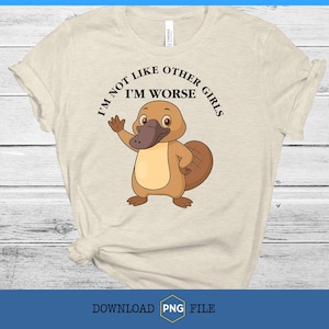 Cute Cartoon Platypus PNG | Platypus PNG | Funny Animal Clipart | Kawaii Platypus Digital Download | Sublimation, Stickers Mug Design