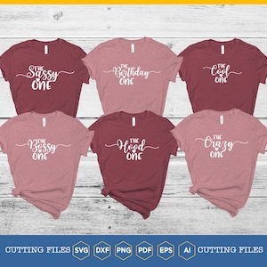 Best friend shirt svg | The Hook One | The Cool One | The wild one | The sassy one | The birthday one | 18 Best Friend | Girls Party | Cameo