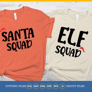 Santa Squad SVG: Christmas Family Matching Shirt (Digital Download)