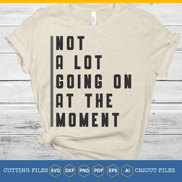 Not a Lot Going on at the Moment svg | Nota Lot Shirt | taylor swift 22 music video tshirt | Funny Sayings | CutFile For Lover Gift | Cricut