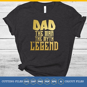 Pai O Homem O Mito A Lenda SVG | Pai svg | Dia dos Pais | Papai svg | Silhueta svg | Camisa do pai svg | Super Pai Vida de Pai | Martelo do Papa