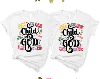Child of God Christian T-Shirt, Faith Warrior Tee