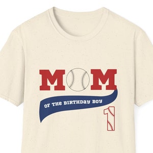 Mom of the Birthday Boy Baseball Birthday Shirt, First Birthday, Rookie of the Year