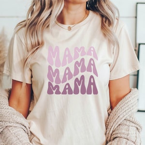 Mama Unisex Jersey Short Sleeve Tee, Mother&#39;s Day Shirt, Gift for Mom, Mama Mama Mama